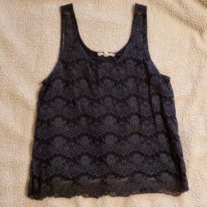 Soft Joie Black Lace Top in Large